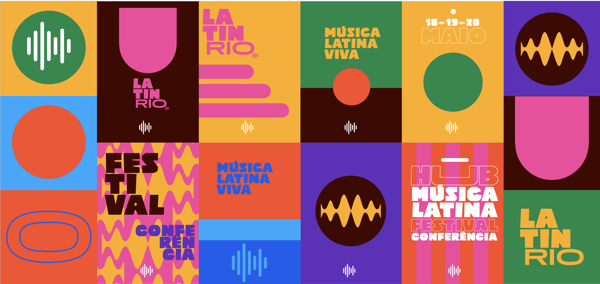 Mosaico visual do Latin Rio